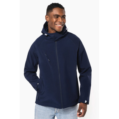 Men's detachable hooded softshell jacket